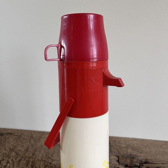Vintage Aladdin Thermos PUMP-A-DRINK Hot or Cold Dispenser 1 QT Retro 70s - Picture 8 of 14